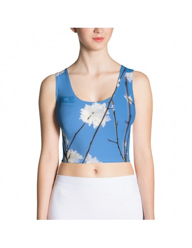 "ICE BLOSSOMS" Crop Top pas chere