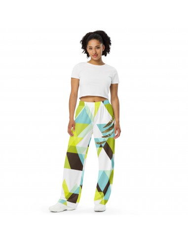 Check Pattern wide-leg pants store