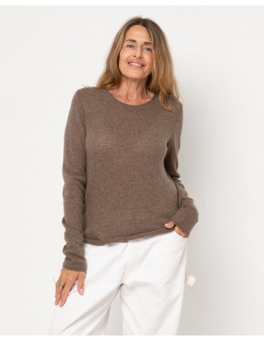 Pull WOOL - Col rond - 90% Laine 10% Cachemire les ligaments