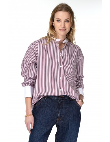 Benita Shirt Merlot Stripes / COLLECTOR CLUB la colonne vertébrale