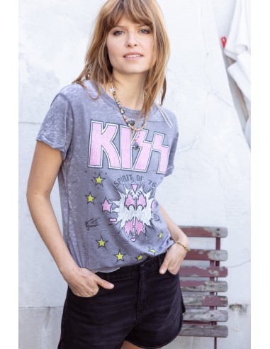 1230 Kiss Burn Out Tee / RECYCLED KARMA BRANDS rembourrage situé sous