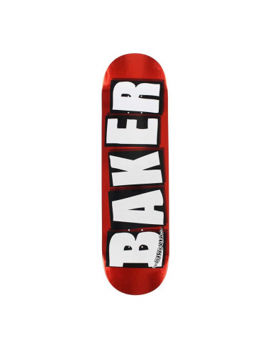 BAKER SKATEBOARDS BRAND LOGO RED FOIL SKATEBOARD DECK 8.25 pas cher 