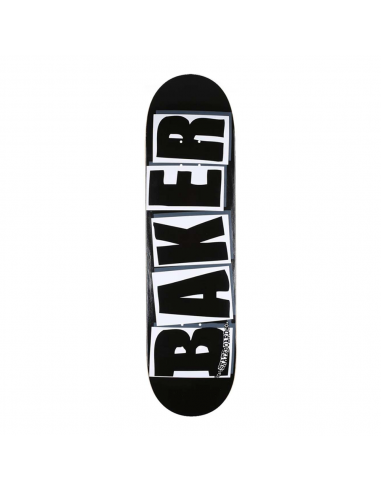 BAKER SKATEBOARDS BRAND LOGO BLACK/ WHITE SKATEBOARD DECK 8.0 s'inspire de l'anatomie humaine