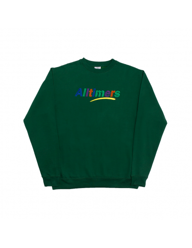 ALLTIMERS EMBROIDERED ESTATE CREW DARK GREEN prix pour 