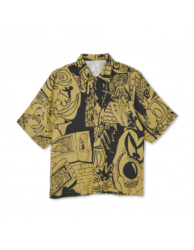 POLAR SKATE CO EMILE ART SHIRT YELLOW/ BLACK online