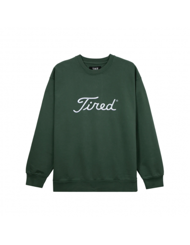 TIRED SKATEBOARDS GOLF CREWNECK FLEECE ALPINE GREEN français