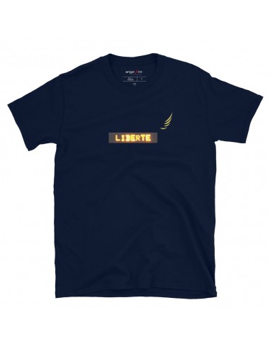 "LIBERTE" short sleeved unisex t-shirt plus qu'un jeu 