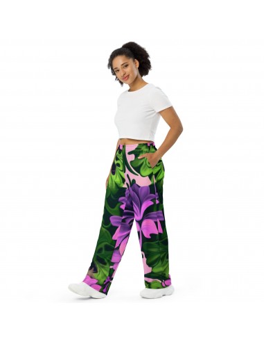 All-over print unisex wide-leg pants les ctes