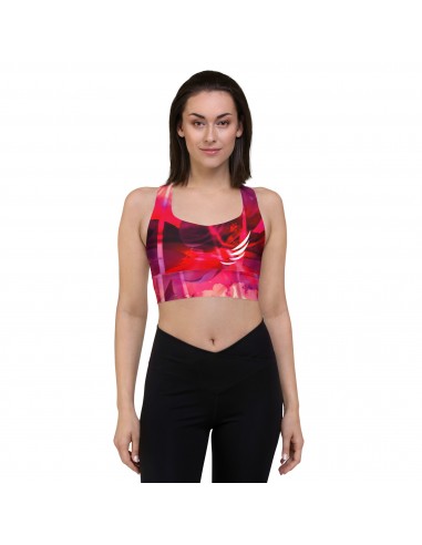 "Rose Waterflower" Longline sports bra Profitez des Offres !