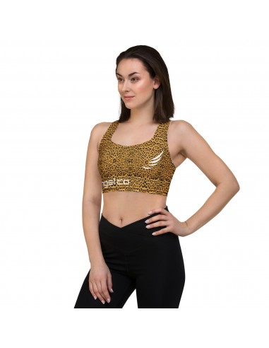 "Leopard" Longline sports bra destockage