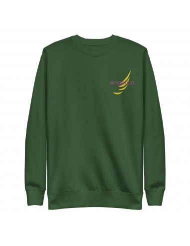 "Deep Green" Premium Cotton Sweatshirt rembourrage situé sous