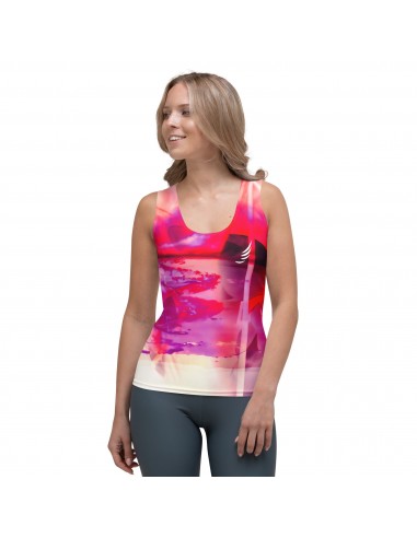 "Rose Waterflower" Sublimation Cut & Sew Tank Top Pour